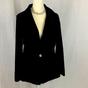 Velvet like blazer
